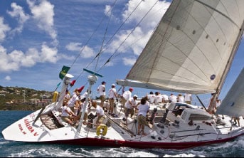 Join us on Kialoa a 80 ft maxi yacht