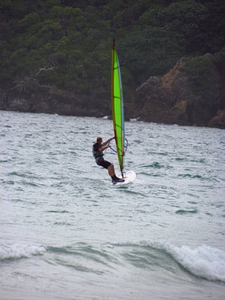 Windsurfing in Matauri Bay