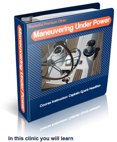 Maneuvering and docking a sailboat under power