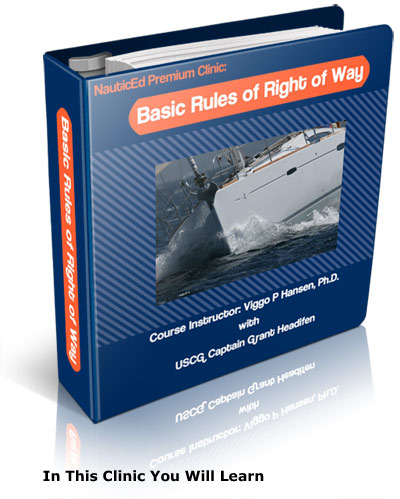 Sailing rules of right of way
