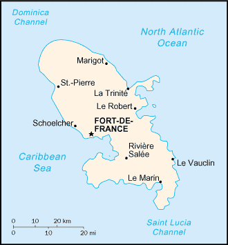 Martinique-Map