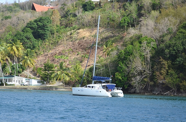 Anchoring a Charter Boat