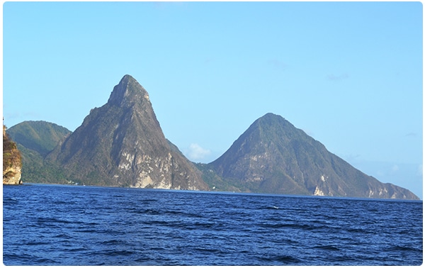 The Pitons in St. Lucia