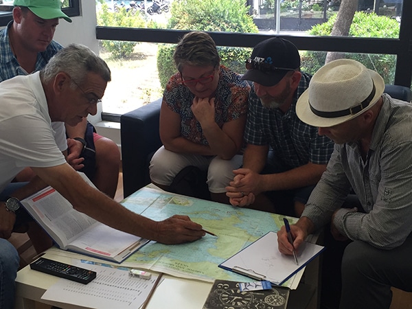 Chart Briefing with The Moorings Base Manager