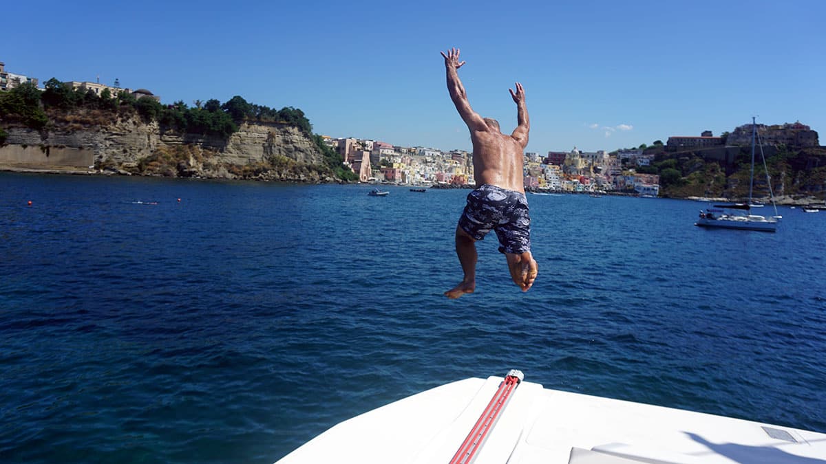 Procida Island Italy Jump
