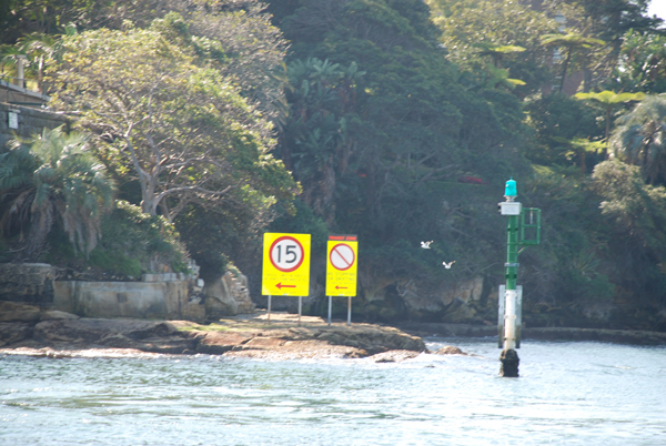 Green on the left when going out of the harbour