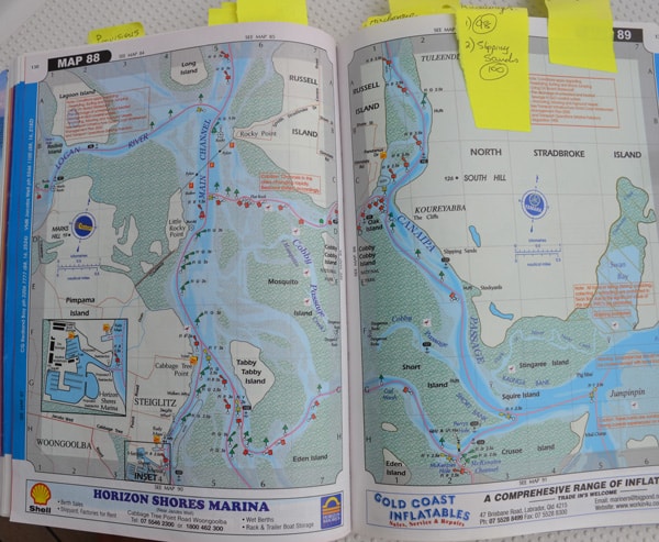 Waterway Chart. Even with GPS don't rely on the chart. Follow the day markers.