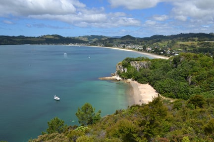 View of Cooks Beach - No wonder he stayed here 10 days