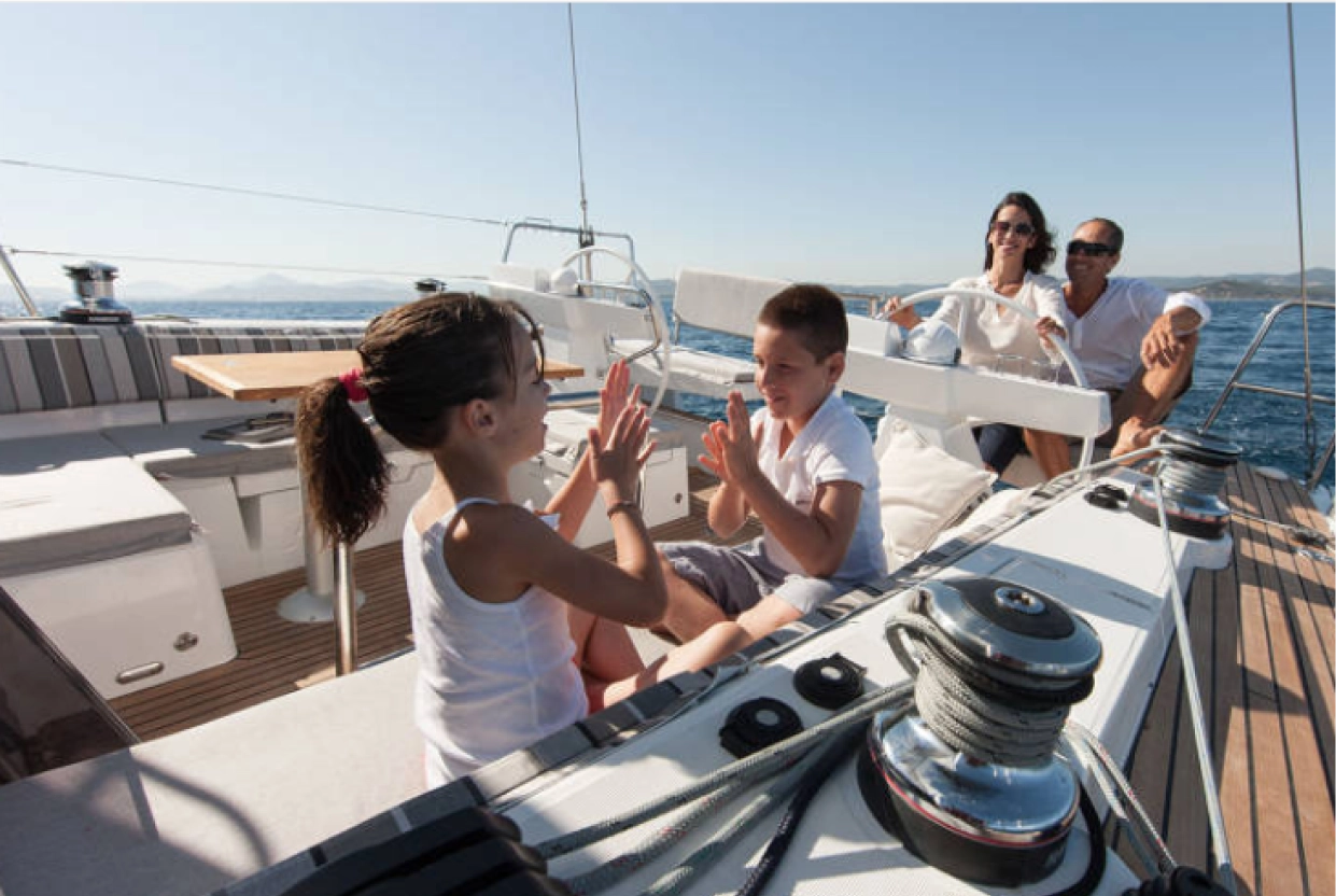 Yacht charter vacation