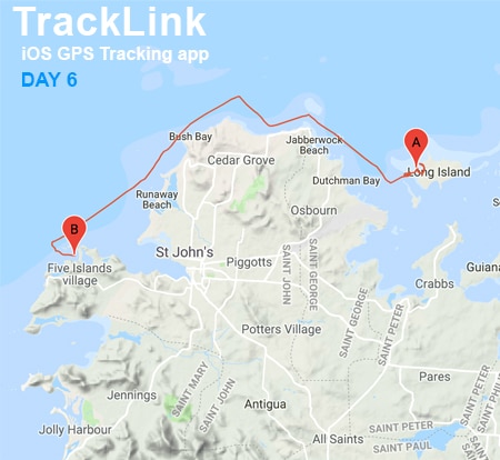 Day 6 Track in Antigua